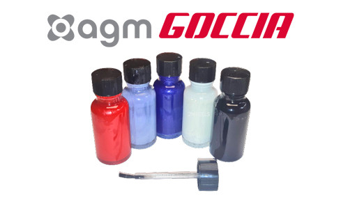 AGM Goccia originele kleurcode lakstift. Verfpotjes op kleur.