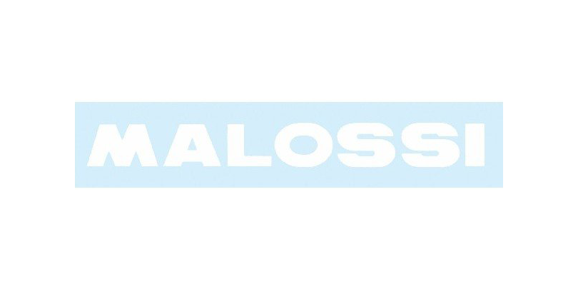 Malossi woord in witte letters 