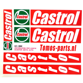 Stickerset Castrol 5 delig