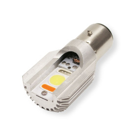 Power LED lamp. 35/35W 12V Ba20d fitting voor originele koplamp