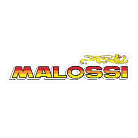 Malossi woord logo. Sticker 13 x 3 cm