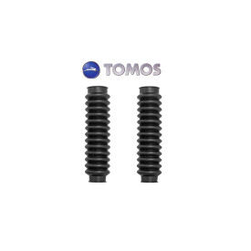 Voorvork rubbers. Origineel Tomos product. 2 stuks zwart of wit.