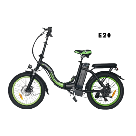 Windgoo E20 Urban 12.5Ah elektrische (off-road) fiets - 20 inch - Python green - zwart.