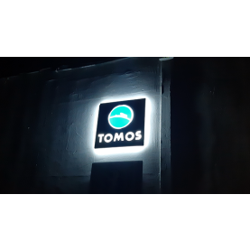 Origineel Tomos LED reclame bord.