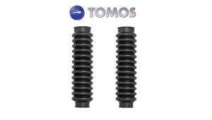 Voorvork rubbers. Origineel Tomos product. 2 stuks zwart.