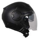 Helm Vito Jet Isola. Verkrijgbaar in mat zwart, zwart-fluor, glans wit, glans rood, titanium en grijs