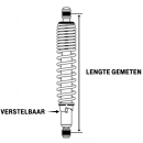 Schokdemper schokbreker gemeten afstand lengte