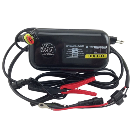 BC Duetto 12v acculader. Geschikt voor Gel, AGM, zuur of Lithium accu's