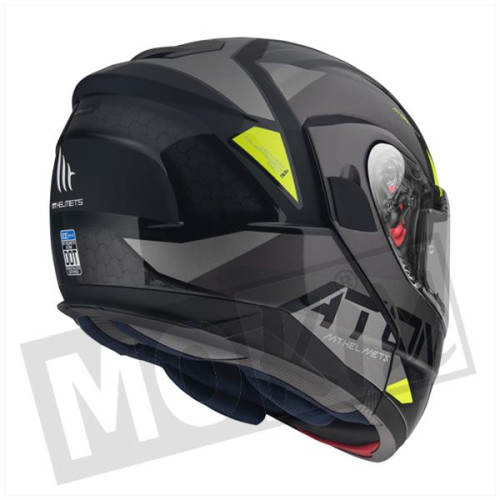 Helm MT ATOM W17. Glans mat grijs