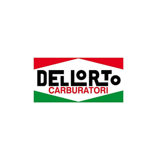 Sticker Dellorto carburateur groot (13cm x 6.5cm)