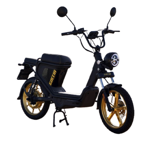 agm goccia elektrische brommer scooter zwart gold goud
