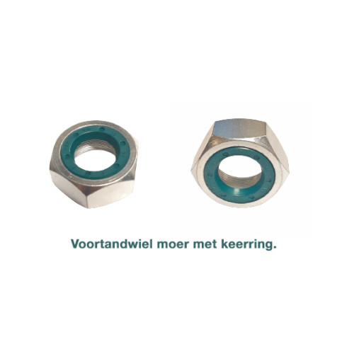 Voortandwiel moer met keerring