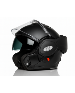 Vito Reverse Systeemhelm Mat Zwart – Opklapbaar, Zonneklep, ECE22-06
