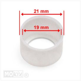 Nylon afdichtbus DellOrto Sha Tomos A35 carburateur. 21mm > 19mm