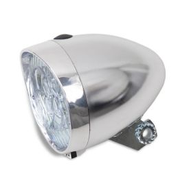 KOPLAMP LED "Classic" CHROOM met Batterijen