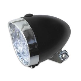 KOPLAMP LED "Classic" ZWART met Batterijen