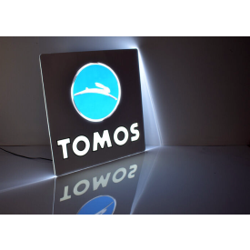 Origineel Tomos LED reclame bord.